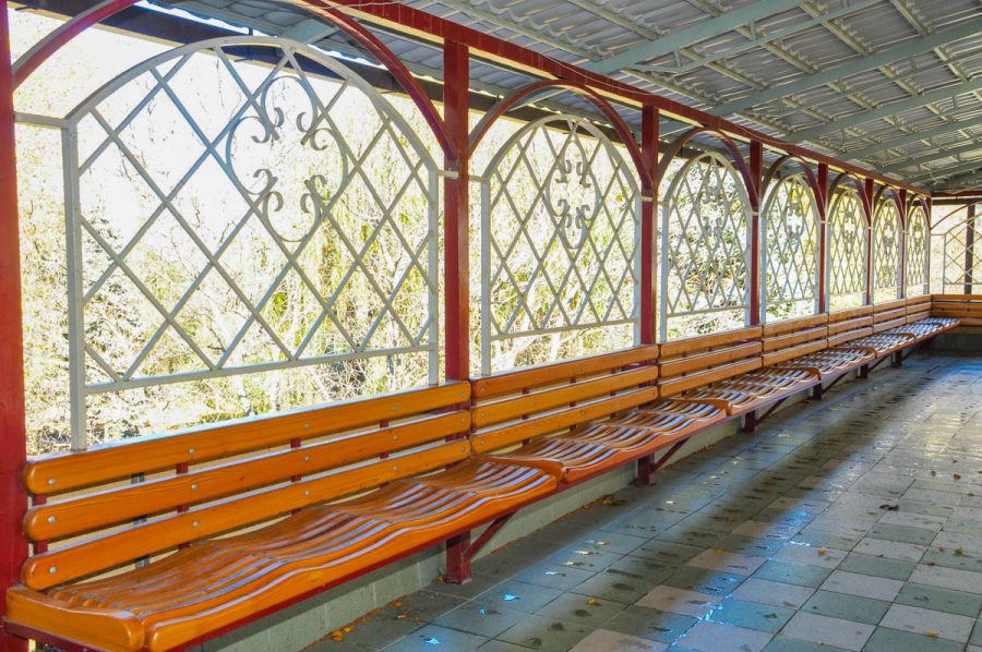 Беседка в санатории Лесная Поляна в городе Пятигорске - фотография